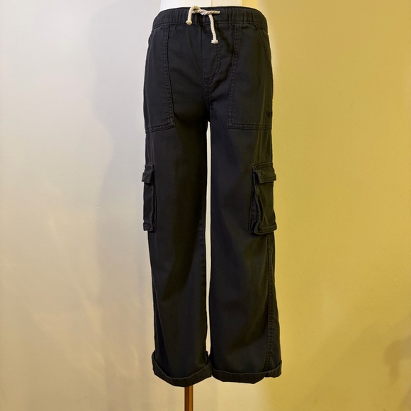 Roxy Other - Roxy Girl Graphite Cargo Pants Size M (8/10) 100% Cotton Utility Trousers